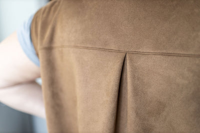 Long Faux Suede Vest